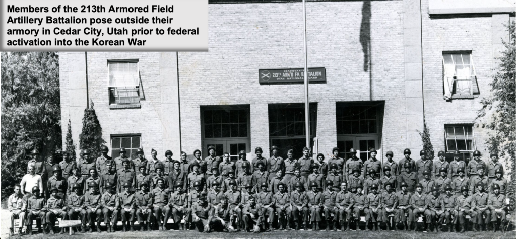 213th Armored Field Artillery Batallion in 1950